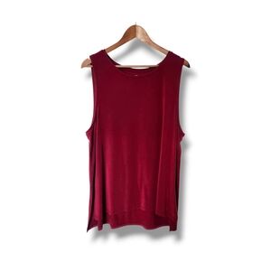 GapFit Breathe Deep Red Workout Tank Top | XL